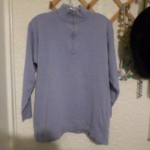 Basler Horst Basler 1/2 Zip Women's Wool Sweater Sz L/XL